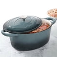 thumbnail image 5 of Crock-Pot Artisan 7 Qt Enameled Cast Iron Dutch Oven W/Lid, Slate Grey, Oval, 5 of 5
