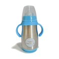 thumbnail image 1 of Baby Lamby Dual Insulation Stainless Steel Baby Bottle - Blue, 1 of 1