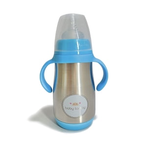 Baby Lamby Acier inoxydable à double isolant Baby Bouteille - bleu