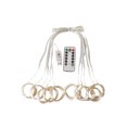 thumbnail image 1 of Christmas Curtain Lights LED Modes Remote Control Copper Wire Garland Window Curtain Light Atmospheres String Wedding Window Wall Ornaments Gifts, 1 of 7