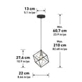thumbnail image 4 of Artika Mini Imperium BK & BN Pendant w/o Bulb, 4 of 8