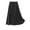 Black, variant on Mrat Flowy Maxi Skirt Women's Summer Solid Elastic Waist Cotton Linen Ankle Beach Skirt Stretchy Flared Skirt S-32 Black XL