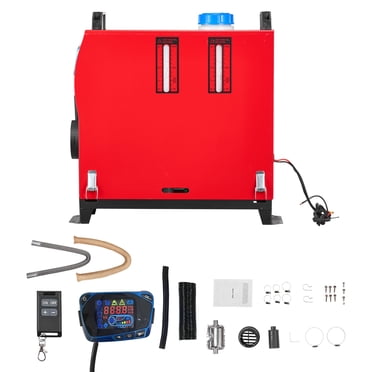KFFKFF Diesel Air Heater, 8 kW DC12-24V, Fast Heating Diesel Parking Heater with Remote Control and Blue LCD Switch, Low Noise, Pre-Heating Function, for RV, Truck, Camper, Van