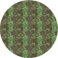 thumbnail image 1 of Ahgly Company Tapis d'Intérieur Lavable en Machine Carré Vert Transitionnel Oignon Vert, 3 Pieds Carré, 1 of 7