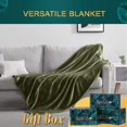 thumbnail image 2 of IGUOHAO Fleece Blanket (King Size 108x90 Olive Green) Plush Fuzzy Lightweight Throw, Super Soft Microfiber Flannel Nap Blankets for Couch, Bed, Sofa Ultra Luxurious Warm and Cozy for All Seasons, 2 of 9