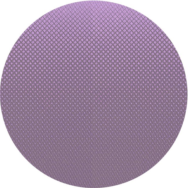 Ahgly Company Machine Washable Indoor Round Transitional French Lilac Purple Area Rugs, 4' Round