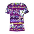 thumbnail image 4 of T-Shirts d'Été pour Femmes Grande Taille à Manches Courtes Femmes Blouse Imprimée d'Été T-Shirts Décontractés à Col en V T-Shirts à Manches Courtes Hauts T-Shirt à Col en V Femmes en Liquidation, 4 of 5