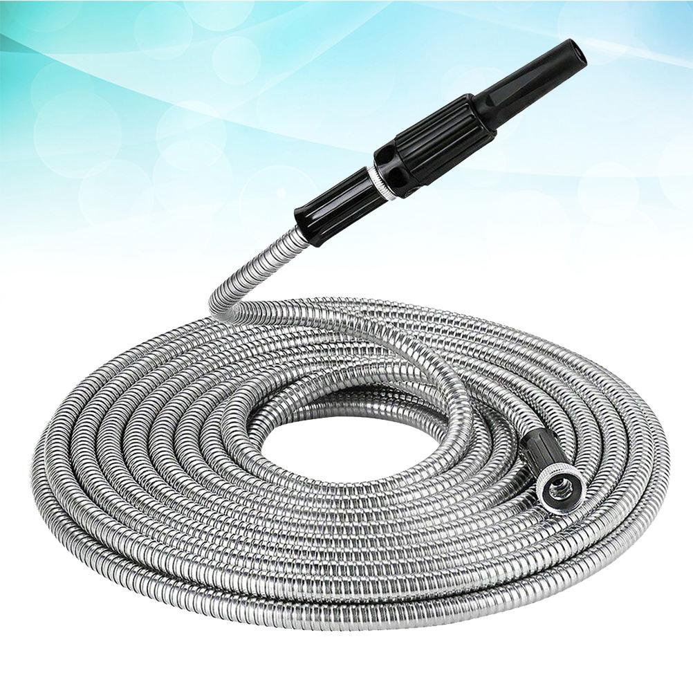 SHOWERORO Garden Hose Retractable Silver Kink Resistance Flexible Design 1Pack