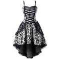 thumbnail image 4 of Kcodviy Robes pour Femmes Style Rétro Robe Gothique pour Femmes Grande Taille Robe Sans Manches de Couleur Unie Robe Médiévale pour Femmes Grande Taille Coupe Évasée Décontractée Vêtements Noirs pour Femmes Robe de Princesse Gothique, 4 of 4