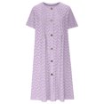 thumbnail image 3 of Mgmyaa Robe d'Été Décontractée pour Femme à Manches Courtes, Midi à Boutons, Robe de Plage, de Voyage et de Vacances, 3 of 6