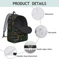thumbnail image 5 of Scientific Formula School Backpack, Experiment Design, Biology Student School Bag, Science Classroom Travel Daypack, 5 of 5