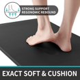 thumbnail image 4 of DEXI Kitchen Rug Anti Fatigue,Non Skid Cushioned Comfort Standing Kitchen Mat Waterproof and Oil Proof Floor Runner Mat, Easy to Clean, 17"x79", Black, 4 of 15