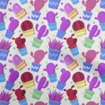 thumbnail image 1 of oneOone Polyester Lycra Purple Fabric Cactus Sewing Material Print Fabric By The Yard 56 Inch Wide, 1 of 5