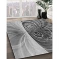thumbnail image 3 of Ahgly Company Tapis d'Intérieur Lavable à la Machine, Carré, Transitionnel, Gris Gray, Tapis de Zone, 8 Pieds Carré, 3 of 7
