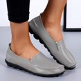 thumbnail image 5 of B91xZ Mocassins à Enfiler pour Femmes Bout Rond Confort Légers Chaussures Habillées à Enfiler, Gris 9, 5 of 5