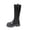 Black, variant on Pisexur Knee High Boots Women Solid Color Chunky Heel Thick Sole Tall Boots Classic Round Toe Thigh High Boots Fall Winter Elastic Comfortable Women's Boots With Back Zipper 36-40 Brown