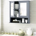 thumbnail image 2 of Costway Wall Mount Mirror Cabinet  Grey, 2 of 10