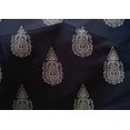 thumbnail image 4 of oneOone Cotton Silk Fabric Paisley Block Printed Fabric 1 Yard 42 Inch Wide, 4 of 4