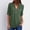 Army Green, variant on zanvin Tops for Women, Women's Summer Long Sleeve Shirts Zip Casual Tunic V-Neck Rollable Blouse Tops Shirt