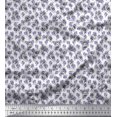 thumbnail image 1 of Soimoi Moss Georgette Fabric Floral Shirting Printed Fabric 1 Yard 42 Inch Wide, 1 of 1