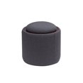 thumbnail image 1 of Pouf de rangement avec plateau supérieur, 1 of 8