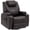 Brown, variant on HOMCOM PU Leather Massage Recliner Chair with 360 Degree Swivel Seat