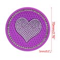 thumbnail image 2 of Crystal Rhinestone Car Cup Coaster with Non-Slip Base, Decorative Holder for Beverages, Fits 2.76-Inch Vehicle Cup Holders, 2 of 8