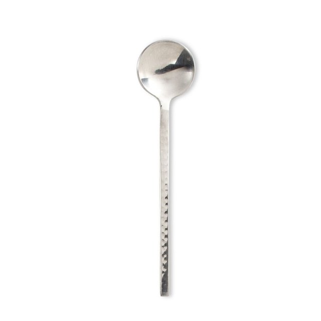 Ensemble de 6 Cuillères avec Manche à Finition Martelée