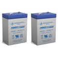 thumbnail image 3 of Power Sonic PS-640 6V 4.5AH SLA Batterie F1 FAST ON TAB TERMINALS - Lot de 2, 3 of 4
