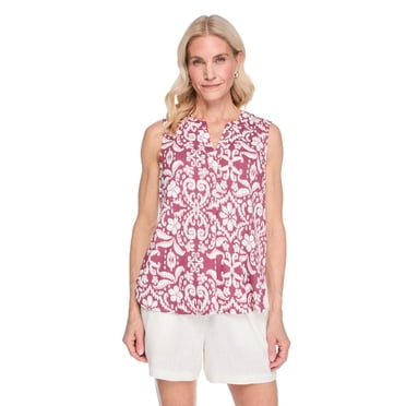 Iyla Women's Crinkle Sleeveless Blouse