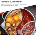 thumbnail image 2 of Yazoeia Hot Pot with Divider, Stainless Steel 12.6 Inch Divided Hotpot, Hot Pot Pan Hotpot Pot Double Sauce Pot for Induction Cooktop Gas Stove CJC912-138793, 2 of 9