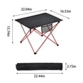 thumbnail image 3 of Ultralight Aluminum Portable Folding Table for Outdoor, Compact Camping Picnic Table BBQ Side Table, Easy Setup No Tools Required Durable 40lbs Capacity, 3 of 9