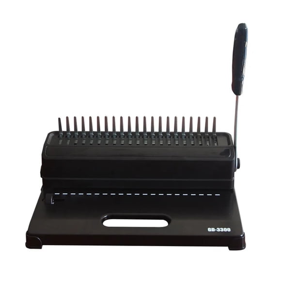 GD-3300 Clip Binding Machine Punching Machine 21-hole Comb Type Contract Text Apron Manual Binding Machine ,Pinpoint Punching