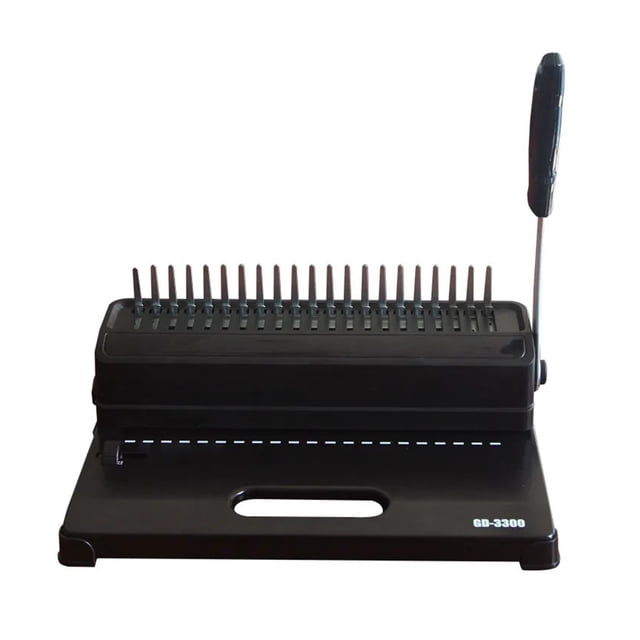 GD-3300 Clip Binding Machine Punching Machine 21-hole Comb Type Contract Text Apron Manual Binding Machine ,Pinpoint Punching