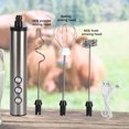 thumbnail image 2 of Handheld aerator, three-head electric whisk, USB charging blender, milk, coffee, tea, shake drink mixer, kitchen cooking tools, 2 of 9