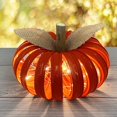 thumbnail image 3 of EIMELI Fall Decor - Fall Decorations for Home - Light Up Mason Jar Lid Pumpkin - Halloween Decor for Home Kitchen Farmhouse Autumn Thanksgiving Porch Table Mantle, 3 of 8