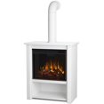 thumbnail image 1 of Real Flame Foyer Électrique Hollis en Acier Inoxydable, Blanc Mat, 1 of 12