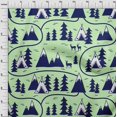 thumbnail image 4 of oneOone Cotton Cambric Light Green Fabric Mountain Pattern Sewing Craft Projects Fabric Prints By Yard 56 Inch Wide, 4 of 5