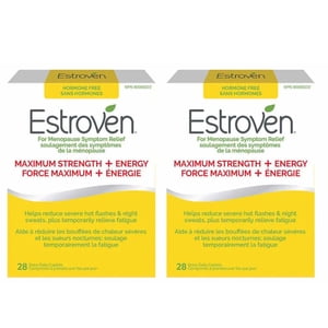 Estroven Maximum Résistance + Énergie - 2 x 28 Caplets de l'équilibre hormonal et du soutien énergétique