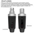 thumbnail image 2 of GLFILL 2 4G Sans Fil XLR pour Microphone Émetteur Récepteur pour DynaFor Micro pour Micro 1 en 1, 2 of 9