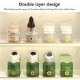 thumbnail image 4 of Shoe Slots Organizer, 2 Pack Adjustable Double Layer Shoe Rack Stackable Shoe Organizer, Space Saving Shoe Stackers for a Pair Of Shoes for Closet Cabinet Organization, 4 of 8