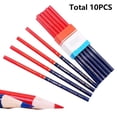 thumbnail image 1 of 10 Pcs Double Colored Pencils Carpenter Special-Purpose Pencils Drawing Pencil, 1 of 10