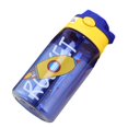 thumbnail image 1 of 480ML Water Bottle for School Kids Girls Boys  Portable Cartoon Patterns Print Water Bottle with Straw for Toddler Kids, 1 of 5