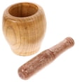 thumbnail image 1 of 1 Set Durable Household Garlic Pugging Pot Pedestal Bowl Mortar and Pestle Set for Home Restaurant Kitchen (9cm), 1 of 5