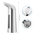 thumbnail image 3 of QualitChoice Soap Dispenser Touchless Refill Soaps Pump Battery Operated Sensor Liquid Dispensers Foam Dispensing Tool Bathroom Washroom Silver, 3 of 5