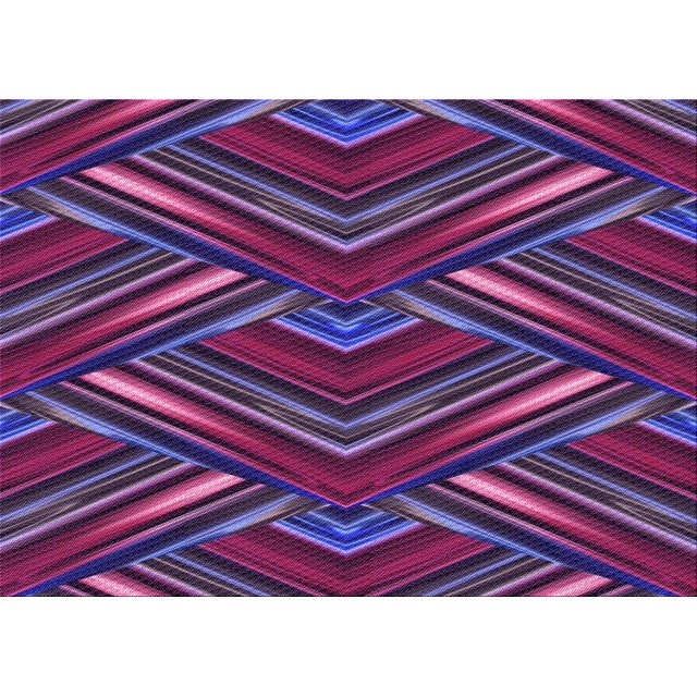 Ahgly Company Machine Washable Indoor Rectangle Transitional Purple Violet Purple Area Rugs, 7' x 9'