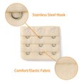 thumbnail image 4 of INSPIRE CHIC Rallonges de Soutien-Gorge pour Femmes à 3 Crochets 3 Rangées Bretelle de Soutien-Gorge Extensible Boucle Crochets Bande de Soutien-Gorge Beige 10, 4 of 5