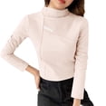 thumbnail image 4 of Womens Double Sided Fleece Top Ultra Soft Warm Long Sleeve Base Layer Fitted Stretch for Essential Fall Winter Thermal Wear, 4 of 6