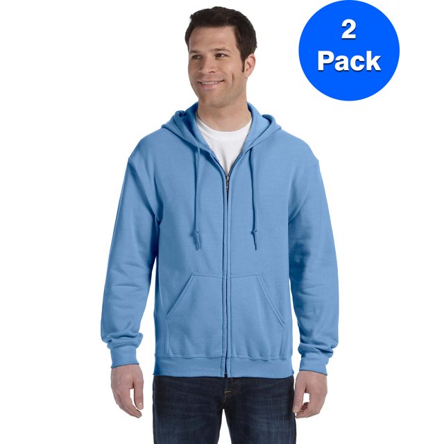 Gildan Sweat à Capuche Zippé Intégral pour Hommes - G186 (Lot de 2)