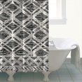 thumbnail image 4 of Rideaux de Douche Gris Tissés Style Bohème Minimaliste Mi-Siècle (4) Doublure de Douche Réutilisable, Rideau de Salle de Bain Contemporain Chic en Polyester, Doublures de Rideau de Bain avec Crochet en Plastique 72x72 Pouces, 4 of 4